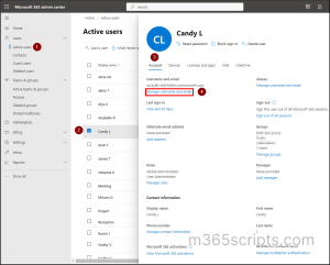 Change Primary SMTP Address - Single user