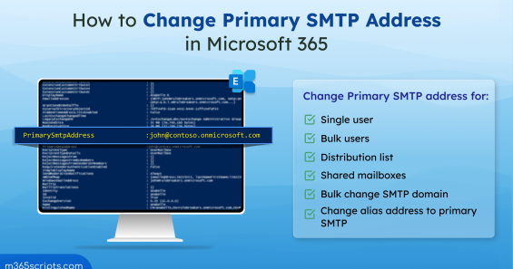 How to Change Primary SMTP Address in Microsoft 365