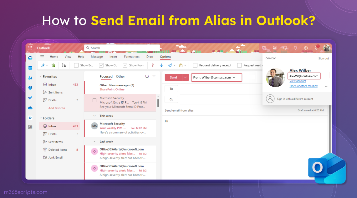 How to Send Email Using Alias Address in Microsoft Outlook