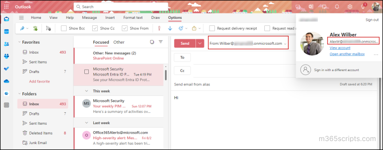 How to Send Email Using Alias Address in Microsoft Outlook