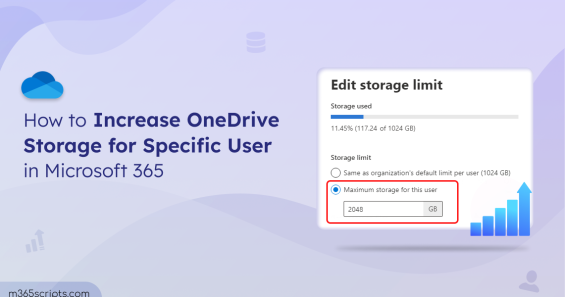 How to Increase OneDrive Storage for Microsoft 365 User