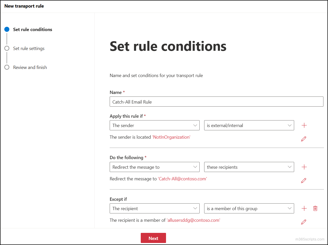 Set-transport-rule-conditions