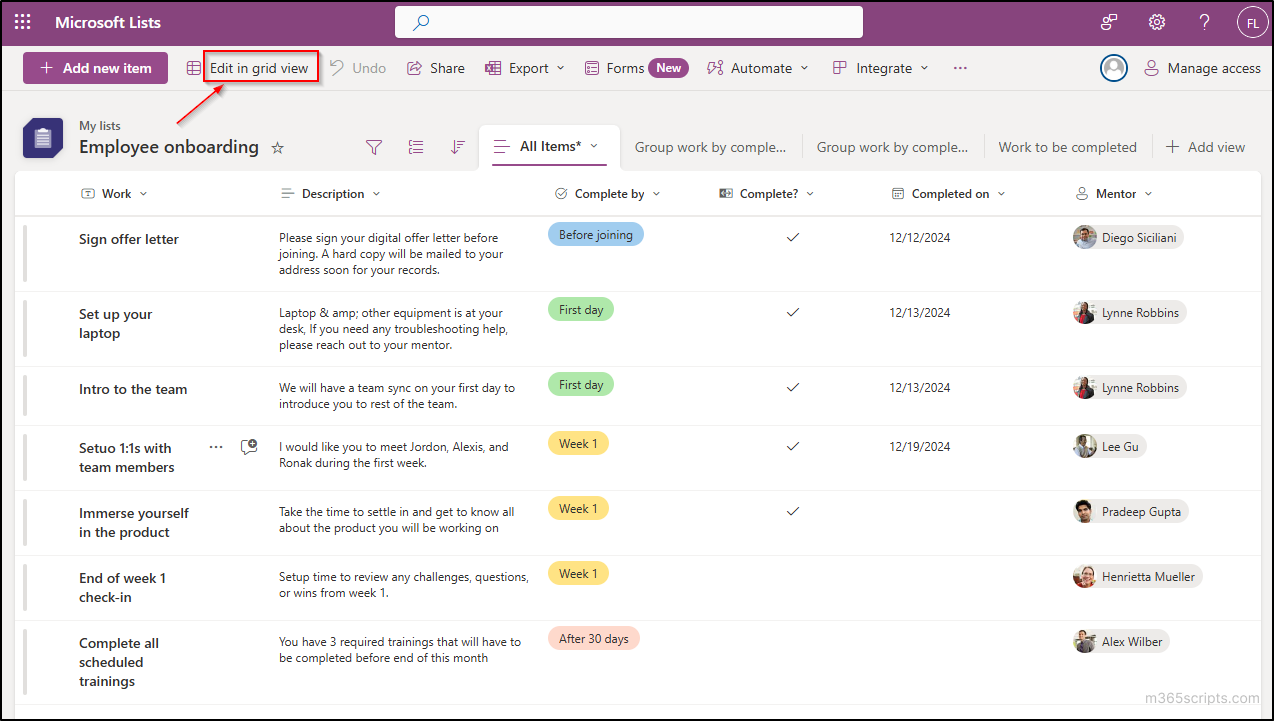 How to Enable Quick Edit in SharePoint Lists and Libraries? - Microsoft ...