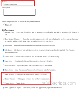 Copy permission levels in SharePoint Online