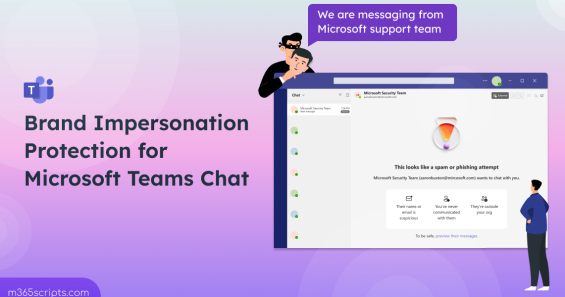 Brand Impersonation Protection for Teams Chat