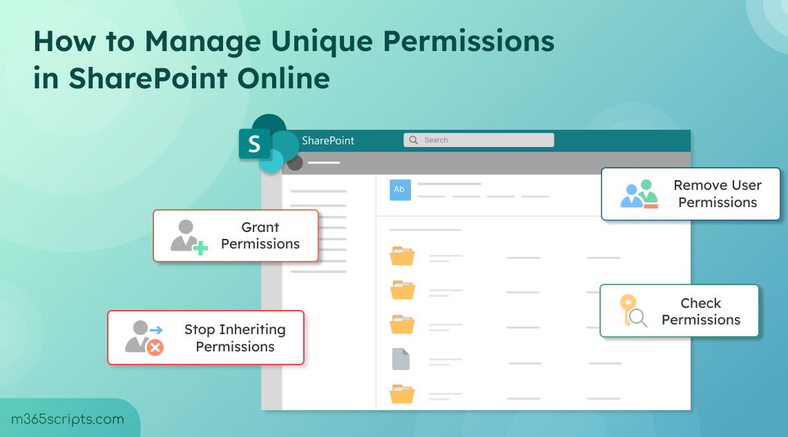 How to Manage Unique Permissions in SharePoint Online