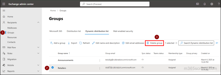 New Limit for Dynamic Distribution Groups in Exchange Online