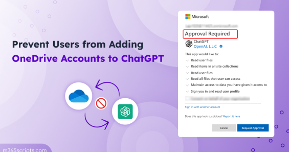 How to Prevent Users from Adding OneDrive into ChatGPT