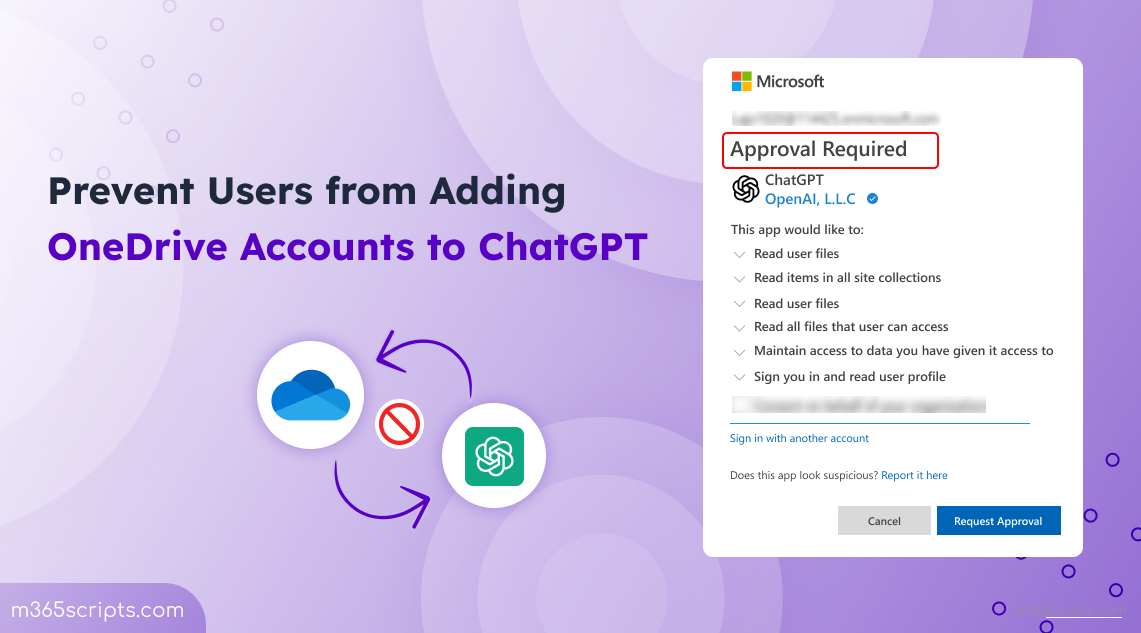 How to Prevent Users from Adding OneDrive into ChatGPT