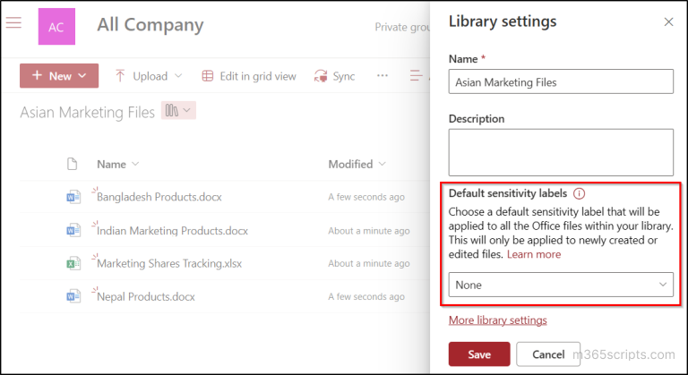 Library Label Sharepoint How to Manage SharePoint Document Library in Microsoft 365