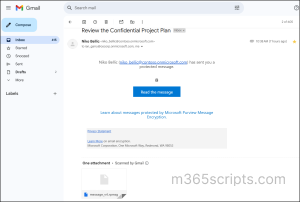 Encrpted Email view in Gmail