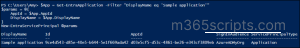 Create service principal object using Entra PowerShell