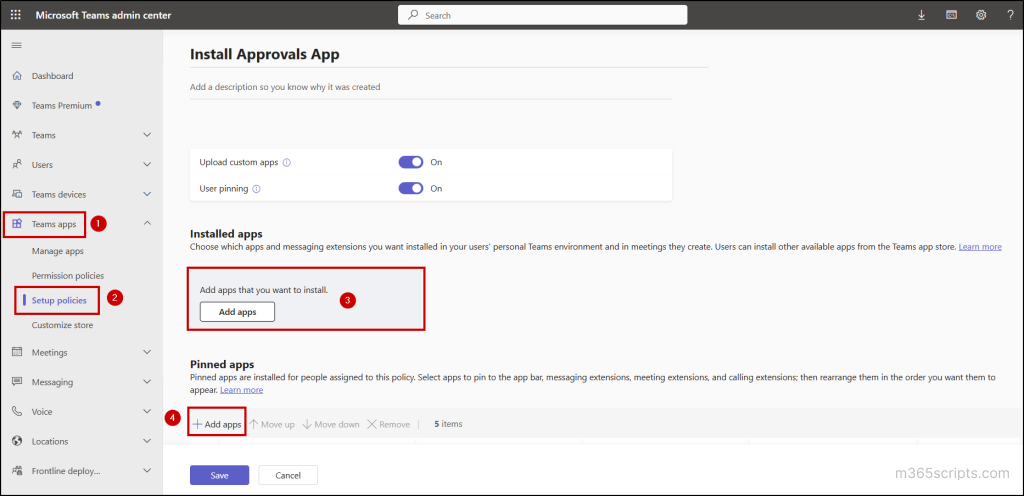 Install Approvals App for Users