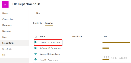How to Manage Subsites in SharePoint Online Using PowerShell