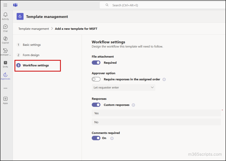 Approvals App in Microsoft teams