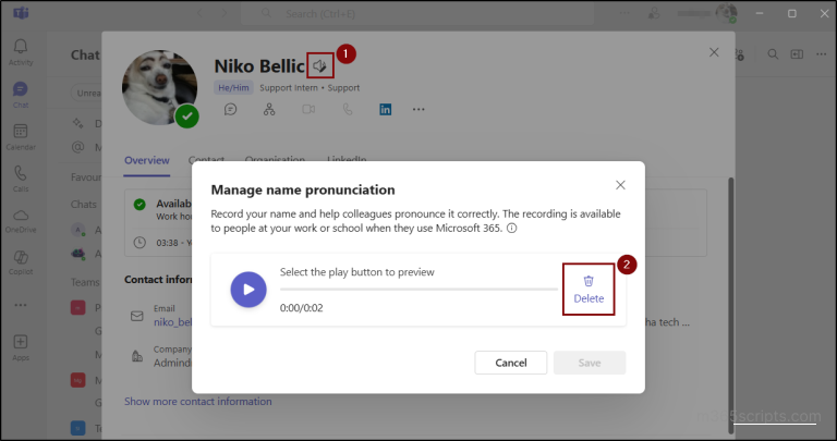How to Enable Name Pronunciation in Microsoft 365