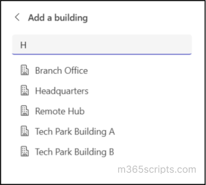 Configure Buildings and Floors Using MS Places