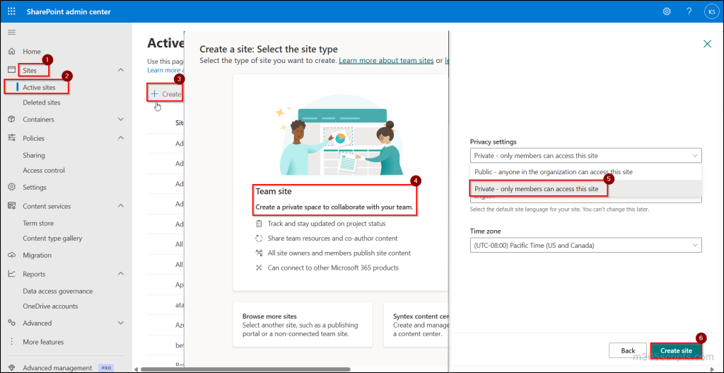 How to Manage SharePoint Sites Privacy Settings in Microsoft 365