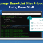 How to Manage SharePoint Sites' Privacy Settings in Microsoft 365