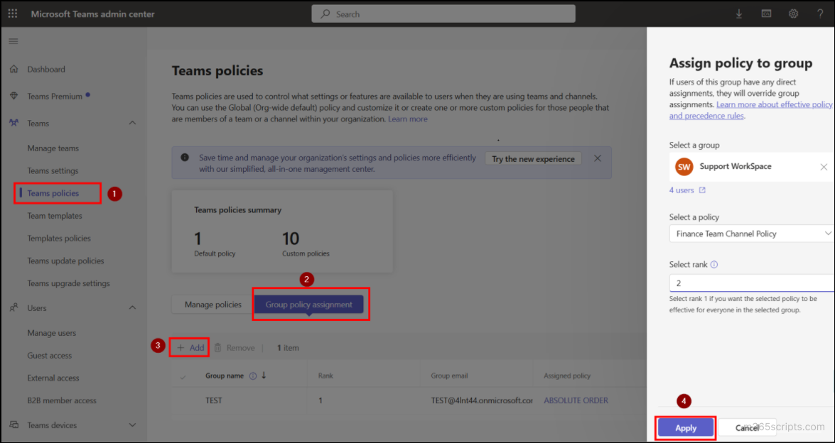 assign-channel-policy-to-a-group