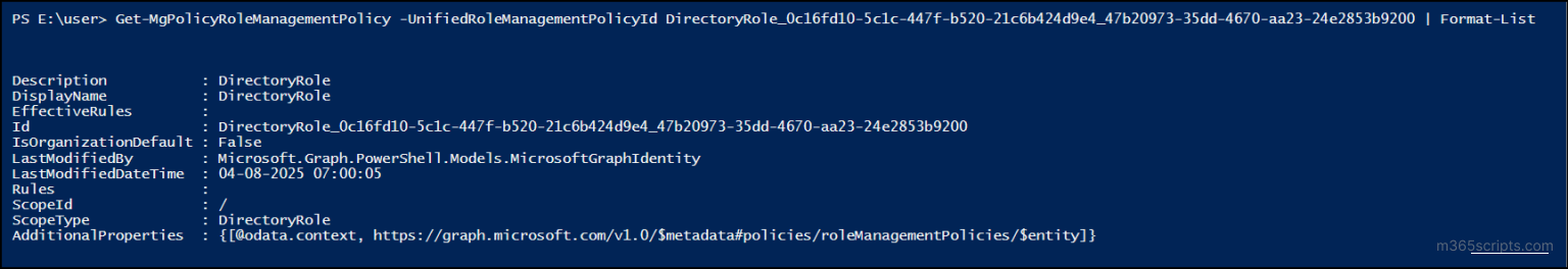 Manage Entra ID PIM Policies Using PowerShell
