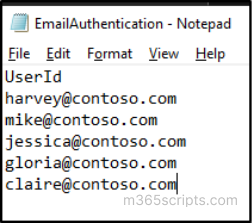 Bulk Email of Email Authentication