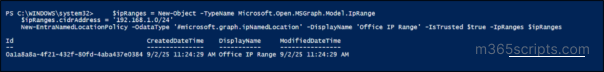 Manage Named Locations Using Microsoft Entra PowerShell