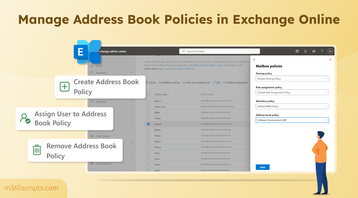 How to Create and Manage Address Book Policies in Exchange Online