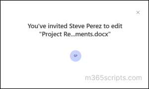 Sharing files using share option
