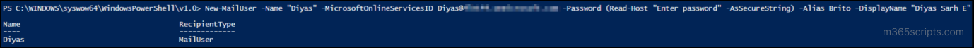 create-new-mail-user-using-powershell