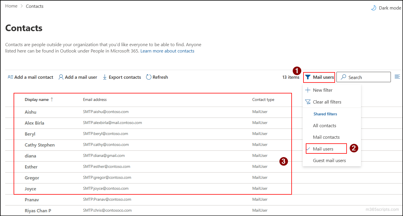 Mail User How to Manage Mail Users in Exchange Online