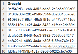 CSV with multiple group Ids