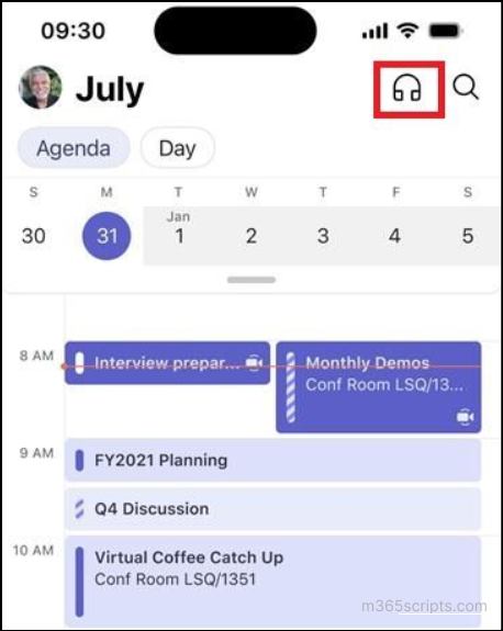 access-audio-recap-of-microsoft-teams-metings-in-mobile