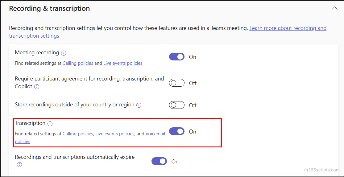 enable-transcription-in-teams-admin-center