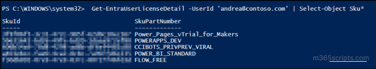 Manage User Licenses Using Microsoft Entra PowerShell