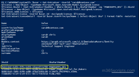 Manage User Licenses Using Microsoft Entra PowerShell