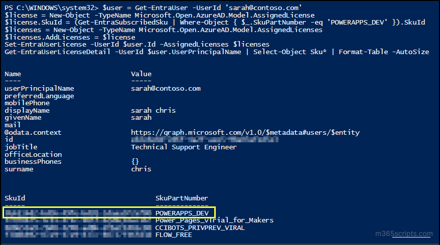 Windows License Powershell Command Manage User Licenses Using Microsoft Entra PowerShell