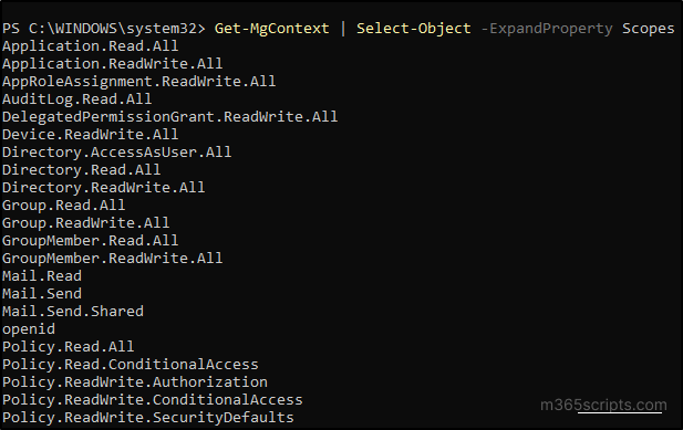 How to Find the Right Microsoft Graph Scope for Cmdlets