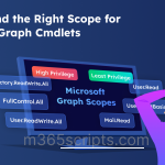 How to Find the Right Scope for Microsoft Graph Cmdlets