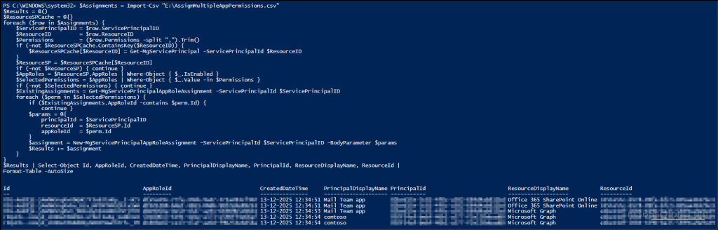 Manage Entra Application Permissions Using Graph PowerShell
