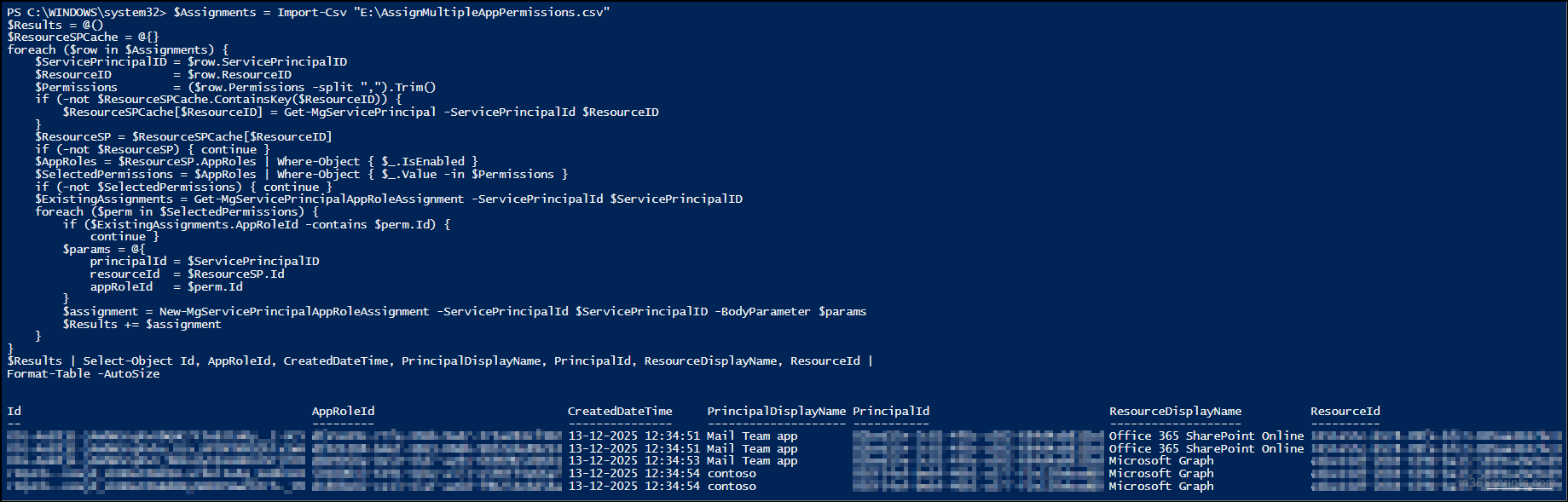 Manage Entra Application Permissions Using Graph PowerShell