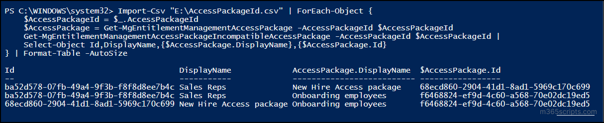 incompatible-access-packages-of-specific-access-packages