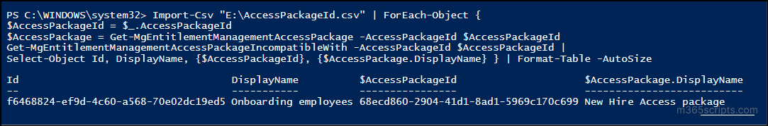 incompatible-with-access-package-reports