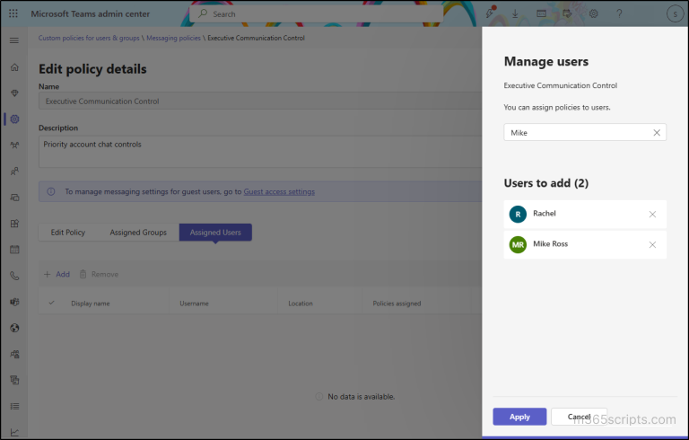 Allow or Block Chat Messages in Microsoft Teams