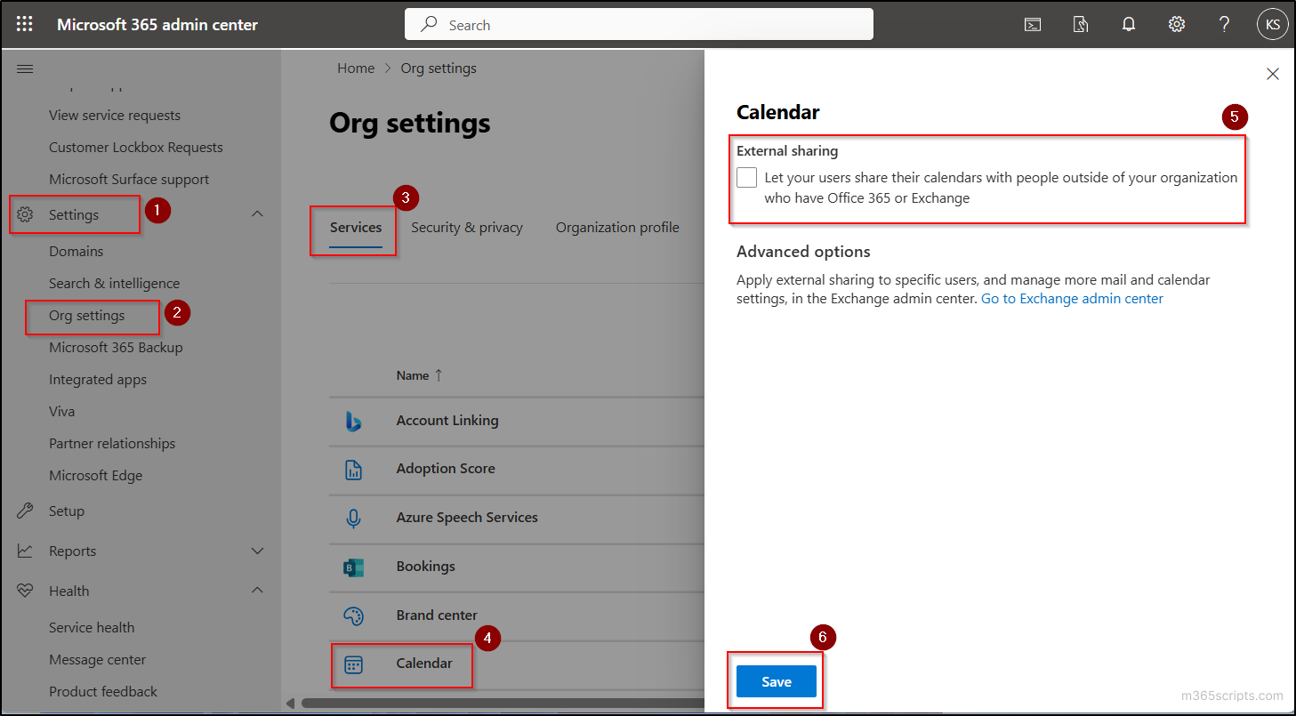 Find and Unpublish Internet Calendars in Microsoft 365