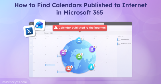 How to Find and Unpublish Internet Calendars in Microsoft 365