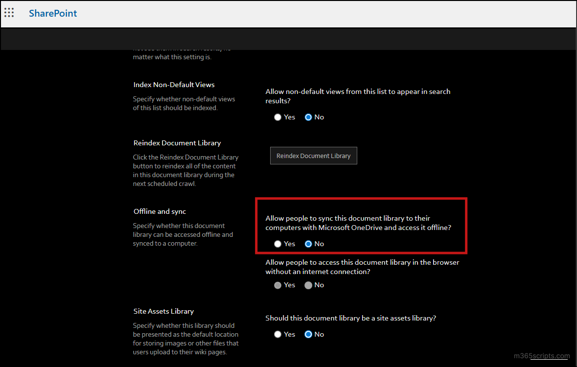 disable sync and add shortcut