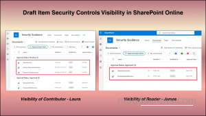 Draft Item Security Visibility