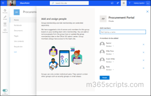 Connect a team site to a Microsoft 365 group