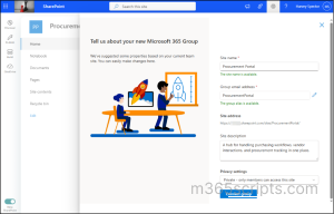 Team site without a group